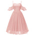Sweetheart Sling Lace Bridesmaids Dress #Lace #Spaghetti Strap #Bridesmaids